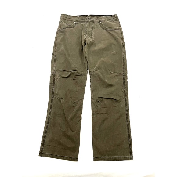 KUHL Revolvr Vintage Patina Dye Pants Mens 33x30 Green Hiking Outdoor - Picture 1 of 16